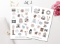 Preview: Mädchen Herbst Sticker Set